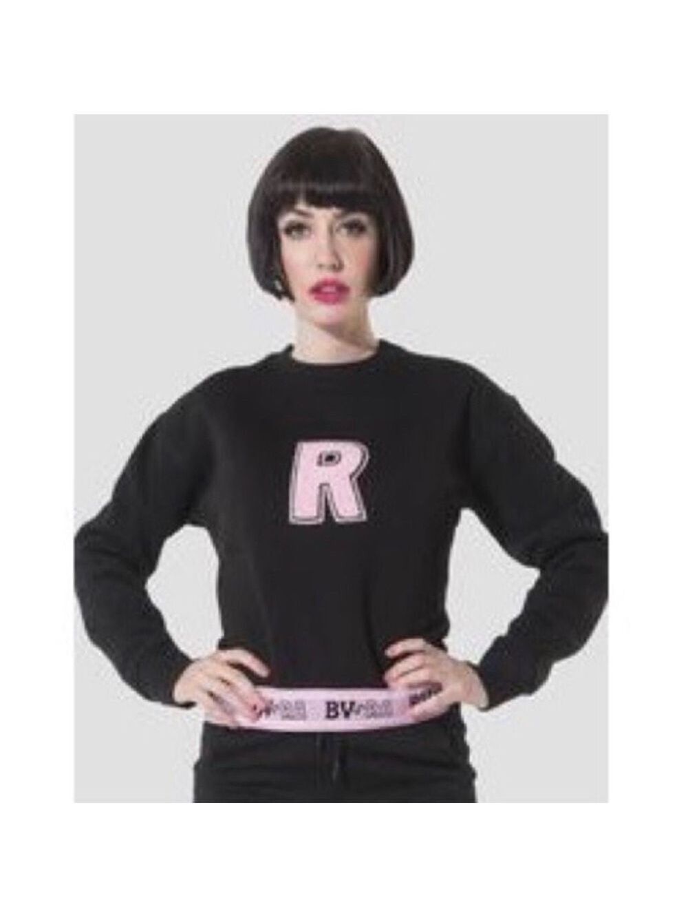 Rachel Antonoff Betty & Veronica Riverdale Letterman pullover fleece lined top L